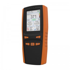 Luchtkwaliteitstester CO2-detector Deeltjesstof Luchtkwaliteitsmeter digitale luchtanalysator PM2.5 PM1.0 TVOC